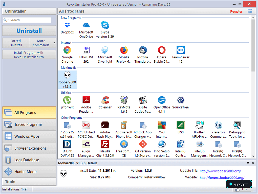 Revo Uninstaller Pro screenshot 1
