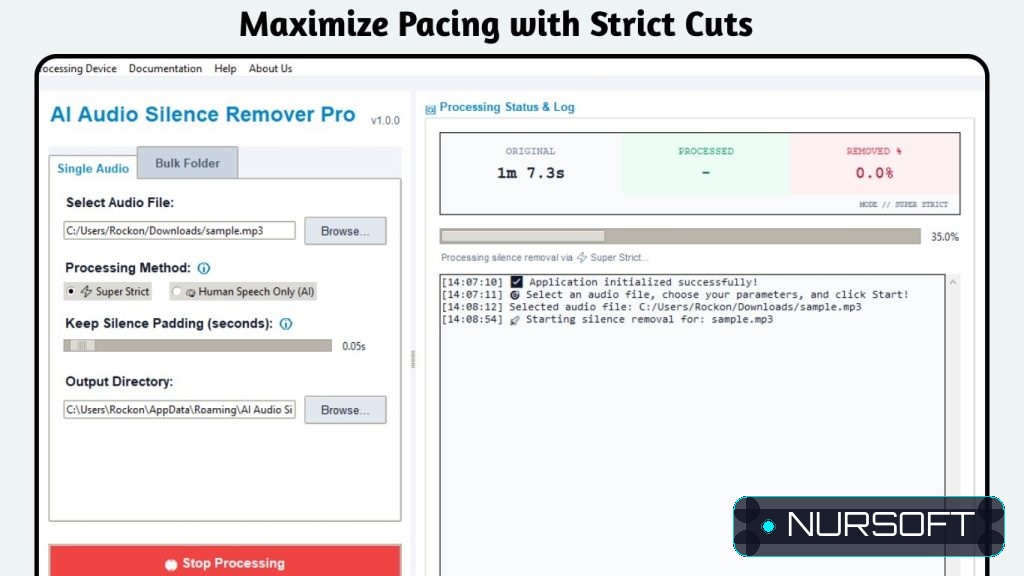 AI Audio Silence Remover Pro screenshot 5