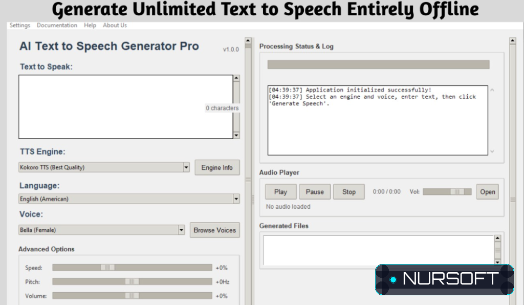 AI Text To Speech Generator Pro screenshot 1