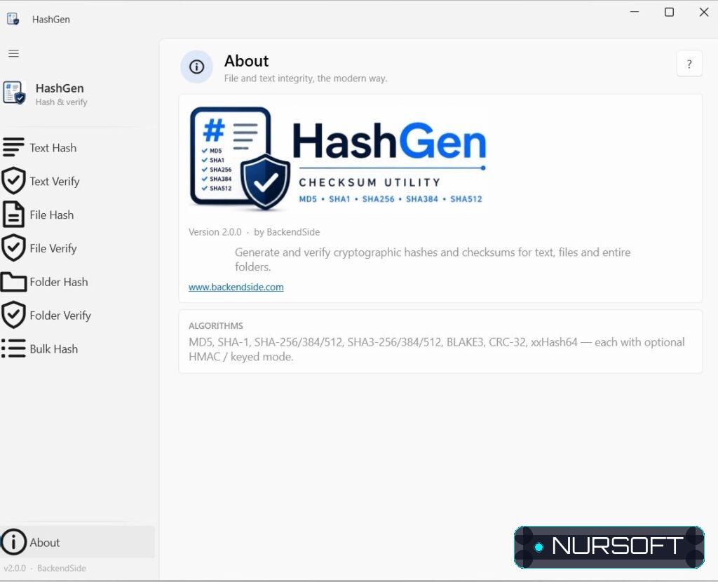 BackendSide HashGen 2.0.0 screenshot 5